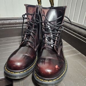 Dr. Martens Burgundy Lace Up Boots